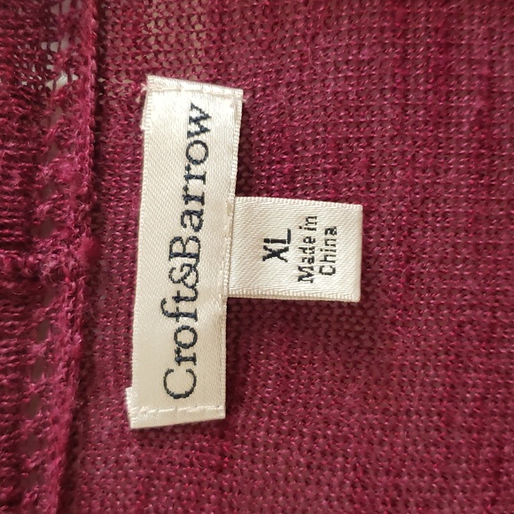 Plum XL open front cardigan - Picture 2 of 3
